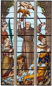 Franz I. und Eleonore bei ihren Andachten, 1515-1547, 1870 von Franz Kellerhoven