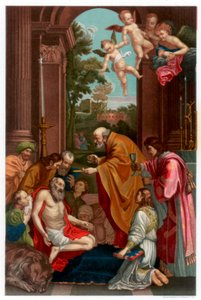 Letzte Kommunion des Heiligen Hieronymus, 1614 (1870) von Franz Kellerhoven