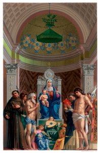 San Giobbe Altarbild, ca. 1478, 1870 von Franz Kellerhoven