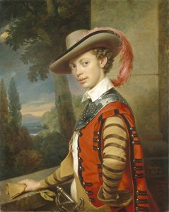 Porträt von Prinz Nikolai Saltykov in Kostüm, 1850 von Franz Krüger