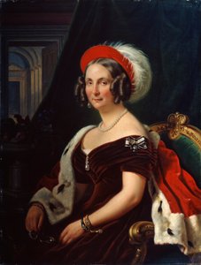 Porträt von Königin Frederica von Hannover, 1778-1841, 19. Jahrhundert