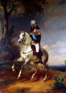 Reiterporträt von Kaiser Alexander I., 1777-1825, 1837
