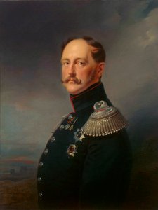 Porträt von Kaiser Nikolaus I., 1796-1855, 1852 von Franz Kruguer