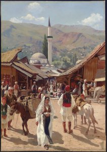 Ansicht von Bascarsija, Sarajevo