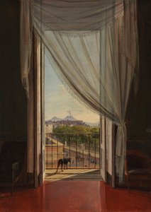 Ein Blick auf Neapel durch ein Fenster, 1824