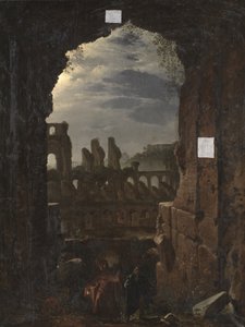 Ansicht des Kolosseums im Mondlicht von Franz Ludwig Catel