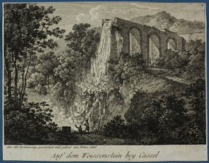 Ansicht des Weissensteins bei Kassel von Franz Ludwig Catel