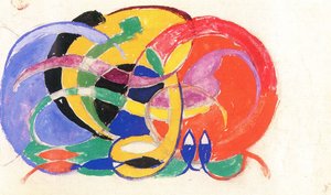 Abstrakte Komposition von Franz Marc