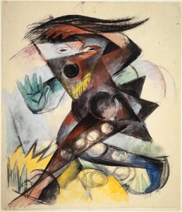 Caliban. Figur für Der Sturm von William Shakespeare von Franz Marc