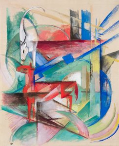 Komposition mit Tieren II von Franz Marc