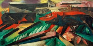 Die Wölfe (Balkankrieg) von Franz Marc