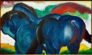 Die kleinen blauen Pferde von Franz Marc