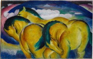 Die kleinen gelben Pferde von Franz Marc