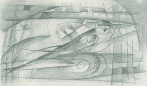 Eine Schwalbe von Franz Marc
