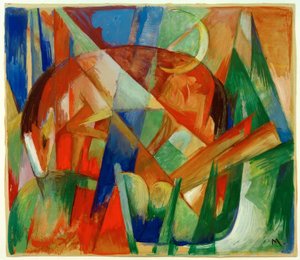 Fabeltier II (Pferd) von Franz Marc