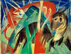 Fabeltiere I von Franz Marc
