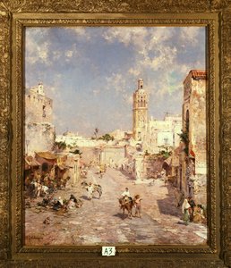 Figuren in einer maurischen Stadt von Franz Richard Unterberger