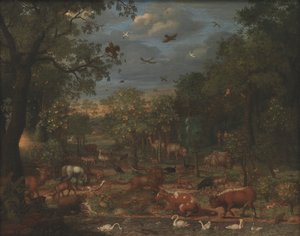 Paradies vor dem Sündenfall von Franz Rösel von Rosenhof