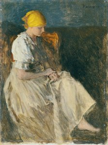 Sitzendes Mädchen