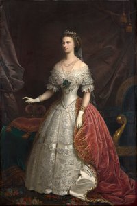 Porträt von Elisabeth von Bayern, 1869 von Franz Russ the Younger