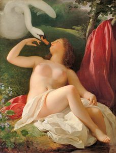 Leda mit dem Schwan von Franz Schrotzberg