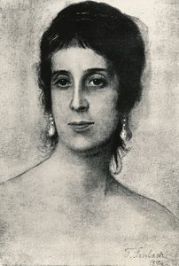 Porträt von Laura Acton von Franz Seraph von Lenbach