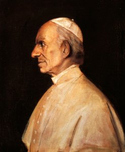 Porträt von Papst Leo XIII. von Franz Seraph von Lenbach