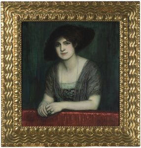 Maria mit dunklem Hut von Franz Stuck Ritter von