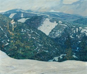 Isergebirgslandschaft von Franz Wilhelm Jäger