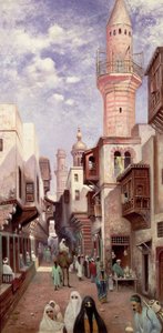 Eine arabische Straßenszene von Franz Wilhelm Odelmark