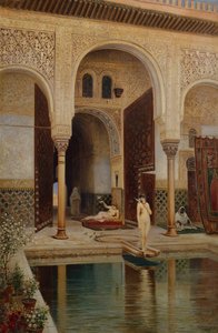 Der Alhambra-Palast Patio in Granada