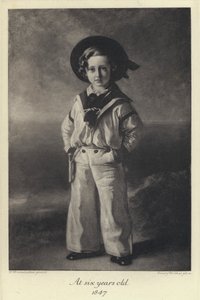 König Edward VII. als Kind, sechs Jahre alt