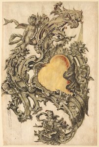 Kartusche mit Putti