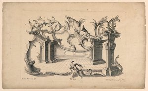 Rocaille-Motive und Sockel, aus Set Nr. 120