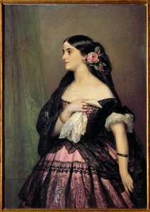 Adelina Patti. Porträt der Sängerin Adelina Patti, spanische Sopranistin in der Rolle der Rosine in „Der Barbier von Sevilla“ von Gioacchino Rossini