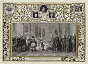 Ihre Majestät die Königin empfängt König Louis Philippe im Windsor Castle, 8. Oktober 1844 von Franz Xaver Winterhalter