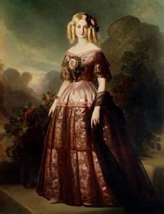 Ganzkörperporträt von Marie Caroline Auguste de Bourbon Salerne, Herzogin von Aumale