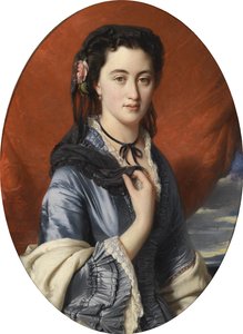 Porträt von Gräfin Varvara Musina-Pushkina 1832-1885, 1864 von Franz Xaver Winterhalter