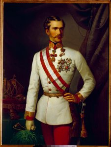 Porträt von Franz Joseph von Österreich im Zeremonienuniform