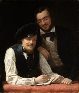 Selbstbildnis des Künstlers mit Bruder von Franz Xaver Winterhalter