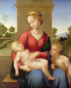 Madonna mit Kind und einem jungen Johannes dem Täufer von Franz and Johannes 1788 1860 Riepenhausen