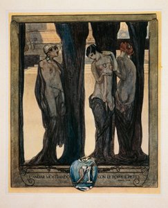 Österreich, Wien, Illustration von Dante Alighieris Göttlicher Komödie (Fegefeuer, Gesang XXIII) von Franz von Bayros von Franz von (1866 1924) Bayros