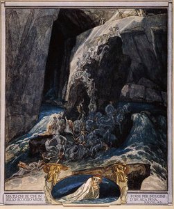 Illustration aus Dantes Göttlicher Komödie, Inferno, Gesang XXIII, 1921 von Franz von Bayros