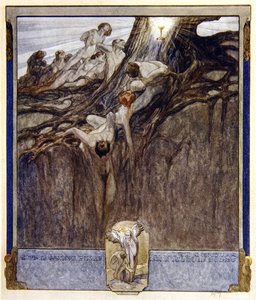 Illustration aus Dantes Göttlicher Komödie, Paradies, Gesang IV, 1921