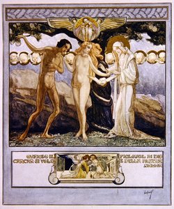Illustration aus Dantes Göttlicher Komödie, Paradies, Gesang XXXII, 1921