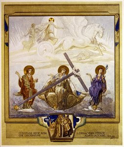 Illustration aus Dantes Göttlicher Komödie, Fegefeuer, Gesang XVI: 95, 1921 von Franz von Bayros