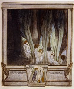 Illustration aus Dantes Göttlicher Komödie, Fegefeuer, Gesang XXI: 62, 1921 von Franz von Bayros
