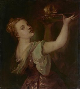 Kopie nach Tizian: Lavinia als Salome von Franz von Lenbach