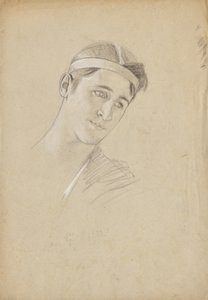 Kopfstudie zu Achilles von Franz von Matsch