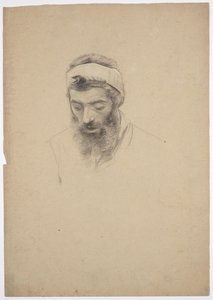 Studie eines Bärtigen von Franz von Matsch